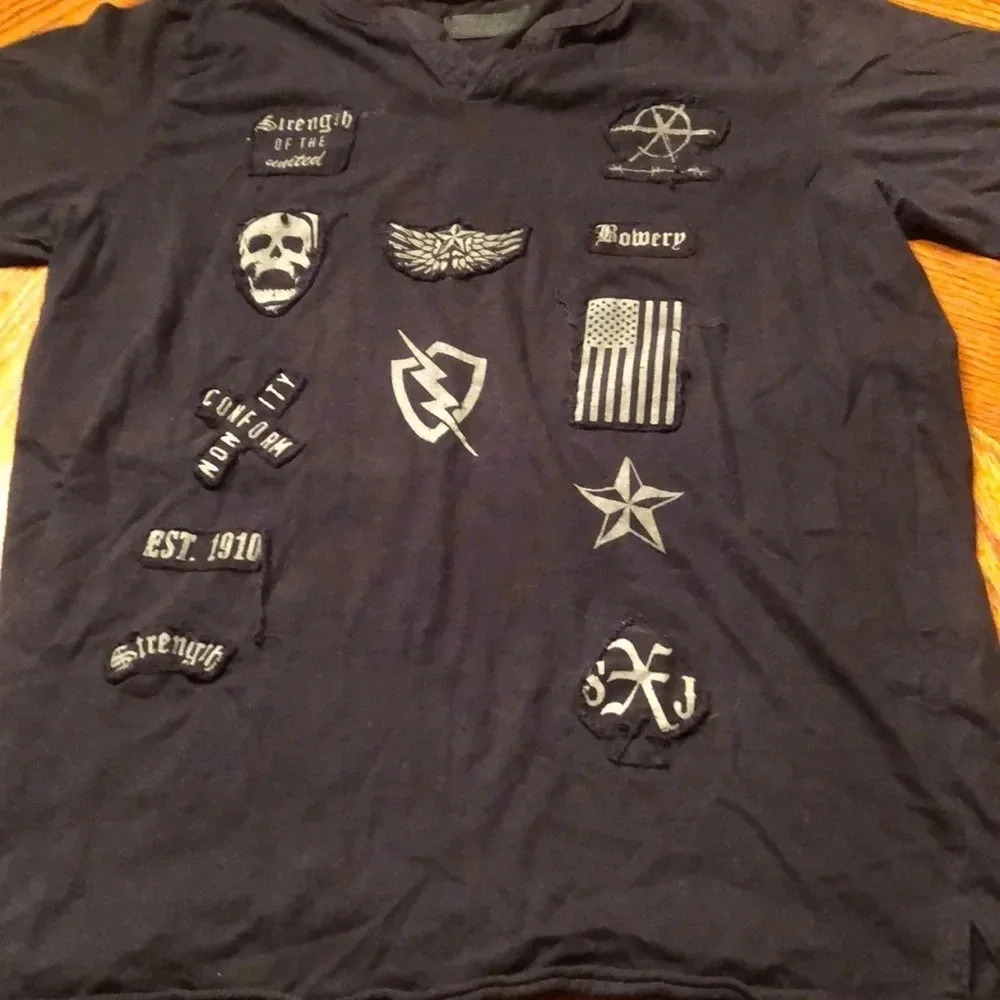 Steve’s Jeans shirt with patches